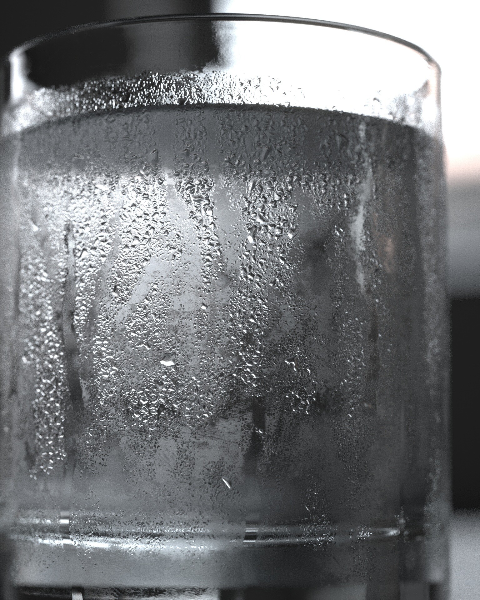 Condensation On Glass Black And White