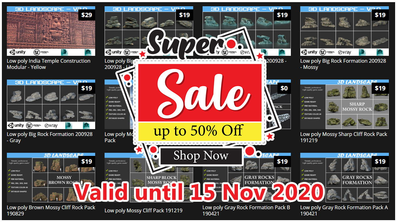 ArtStation BIG SALE 50 OFF! Code 3DLC50SALEOFF