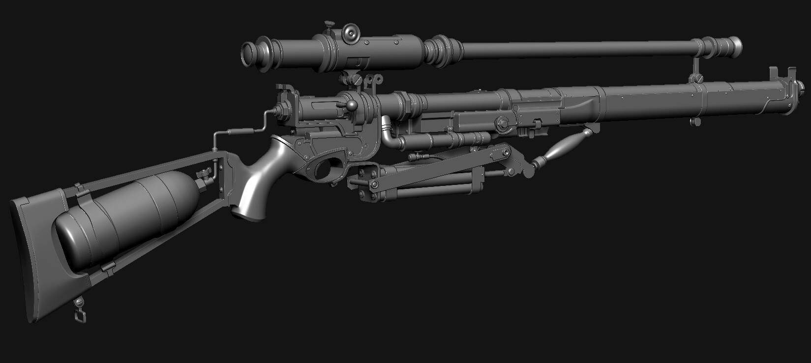 3D Artist - The Order: 1886 Rifle Fan Art