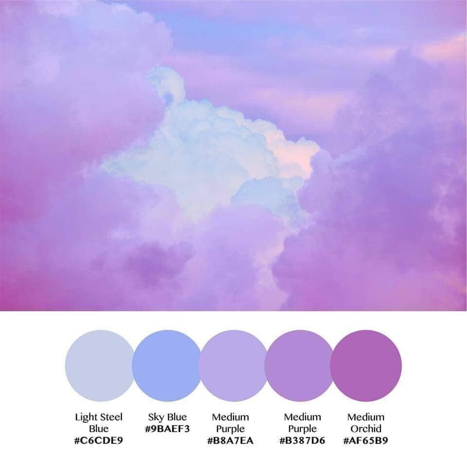 Reference images for artists Sky Color Set