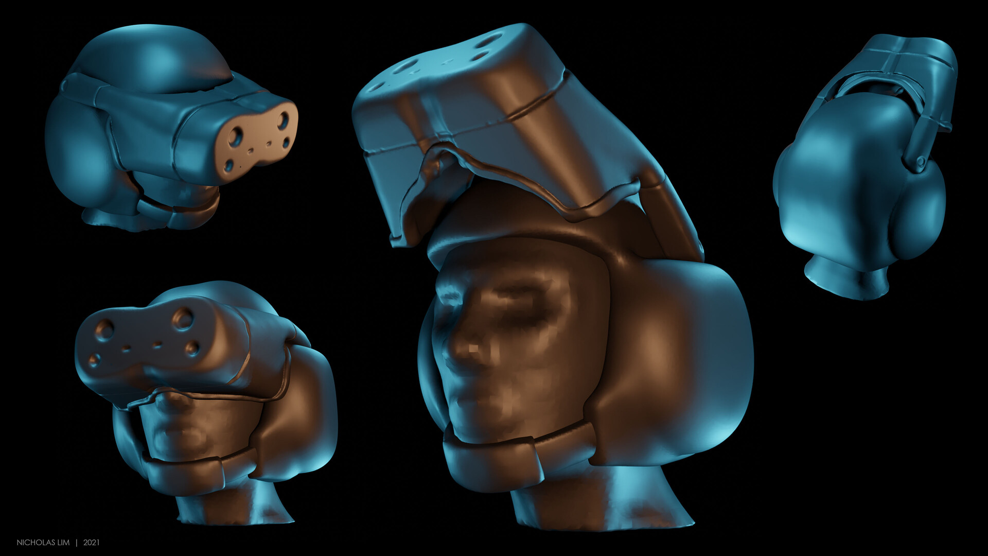 ArtStation - 3D Coat Pilot Helmet Animation!