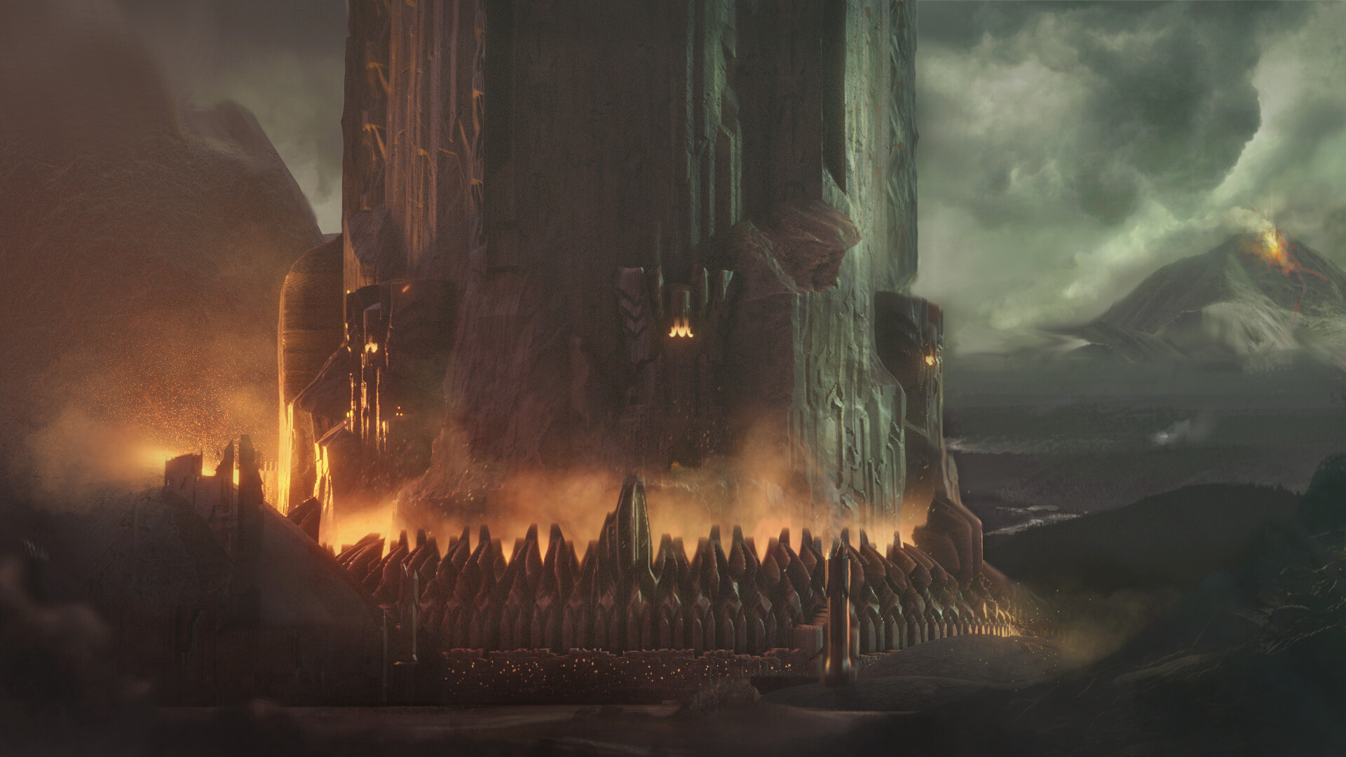 ArtStation - Middle Earth: Shadow of Mordor: Mount Doom Entrance