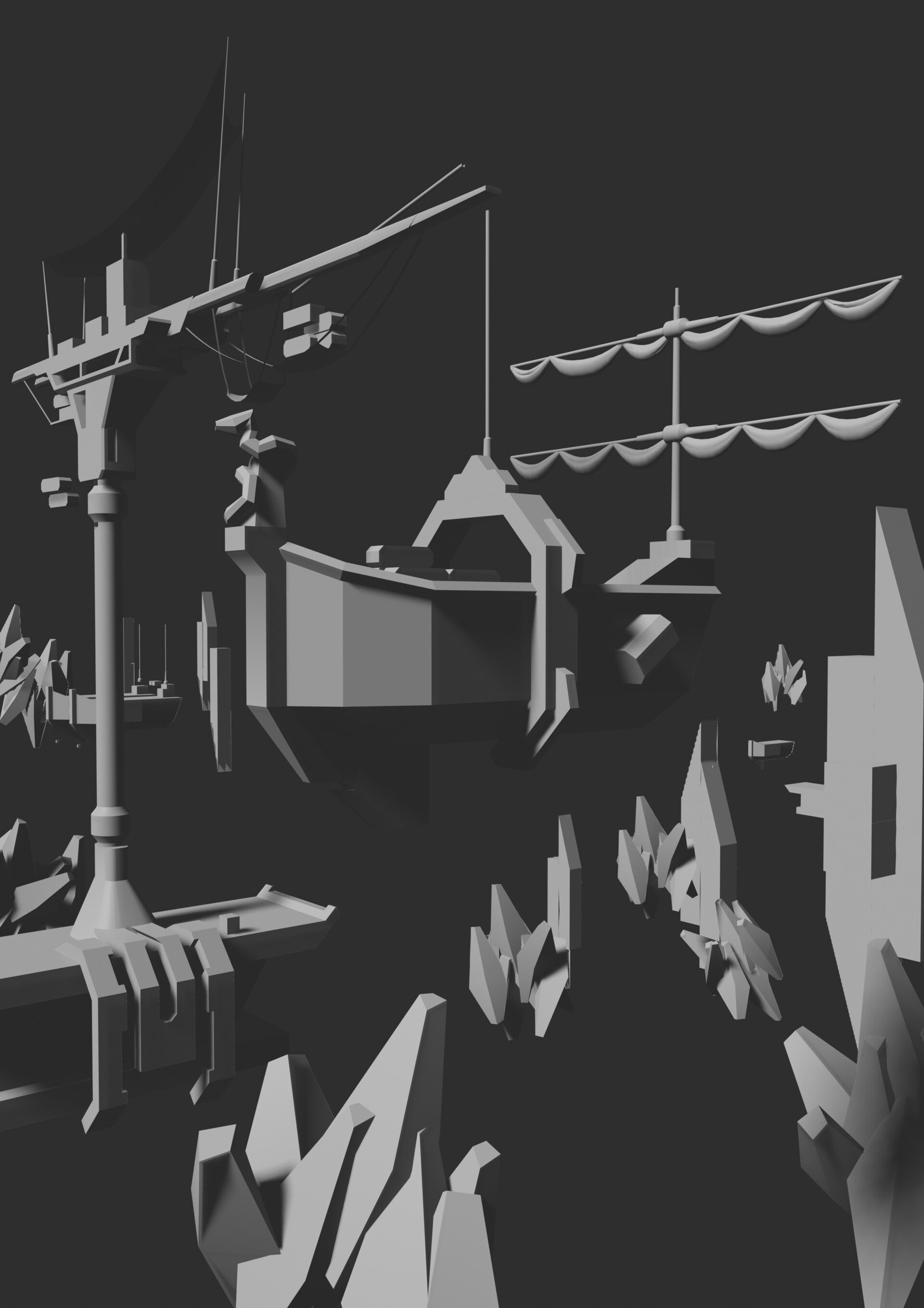 ArtStation Update, blockout