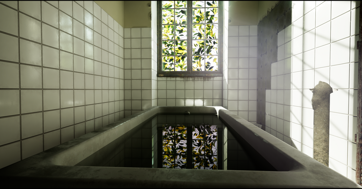 ArtStation New Asylum bathroom project