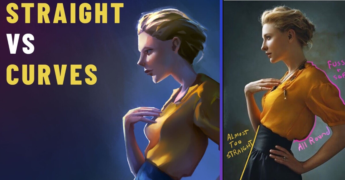 ArtStation Straights vs curves