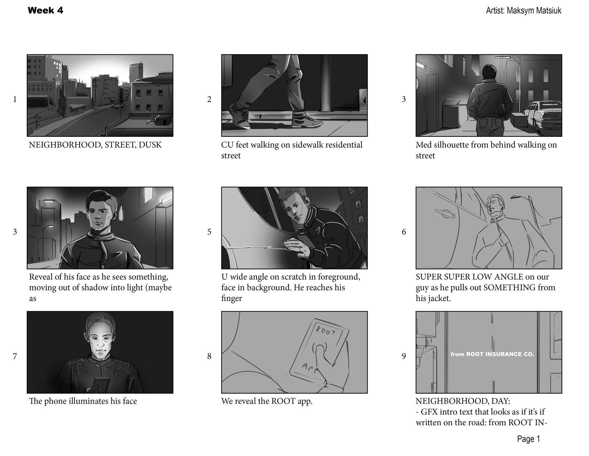 Forest Run Forever Portfolio Storyboarding