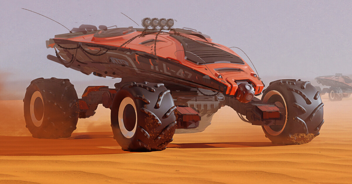 ArtStation - Vehicle draft design (Red Planet)