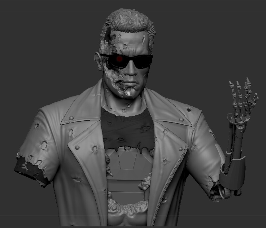 Screen Accurate TERMINATOR MODERN Sleeveless Shirt, Arnold Schwarzenegger, T -800 - Foto 7