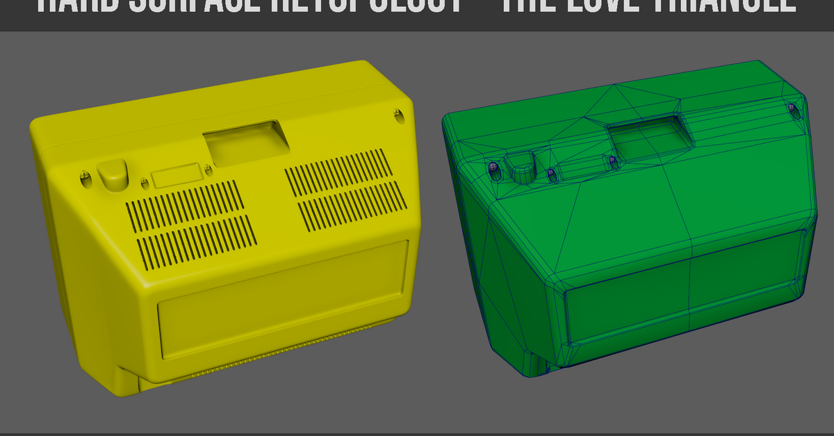 ArtStation Hard Surface Retopology The Love Triangle