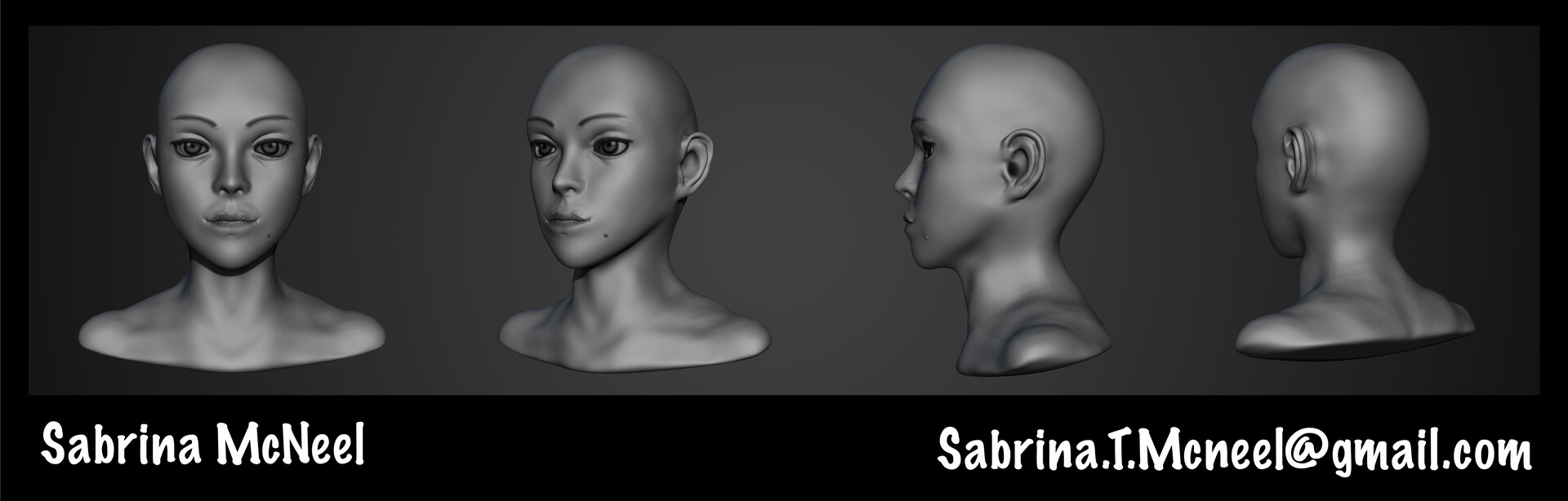 ArtStation - a Month of Everyday Sculpt, before and after