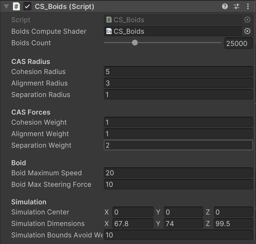 Danylo Hoshko - Compute Shaders in Unity: Boids simulation on GPU ...