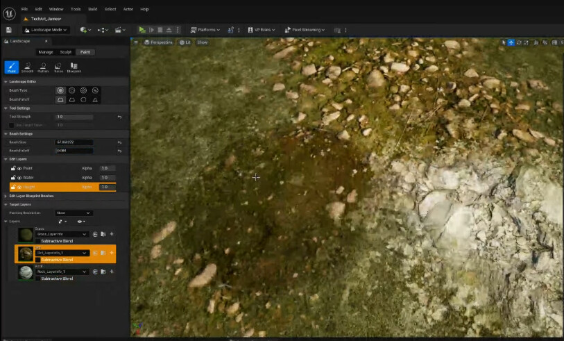 Liam Byrne - Basic Landscape Layer Material Setup in Unreal Engine 5