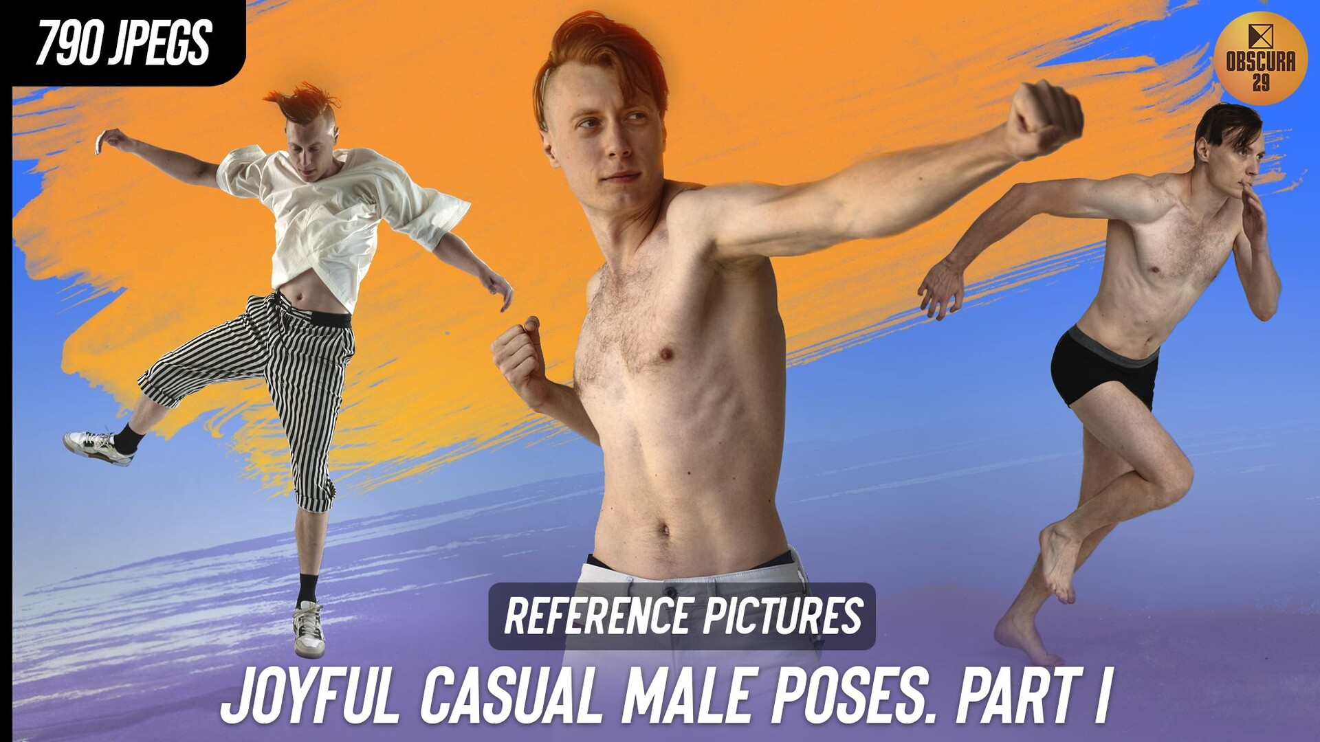 Obscura 29 - Bring Energy to Your Art with Our New Male Poses!