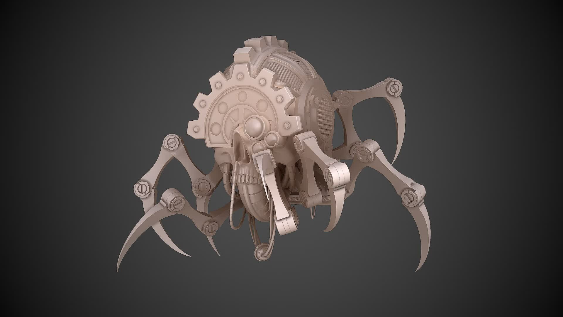 ArtStation Warhammer 40k ServoSkull WIP01