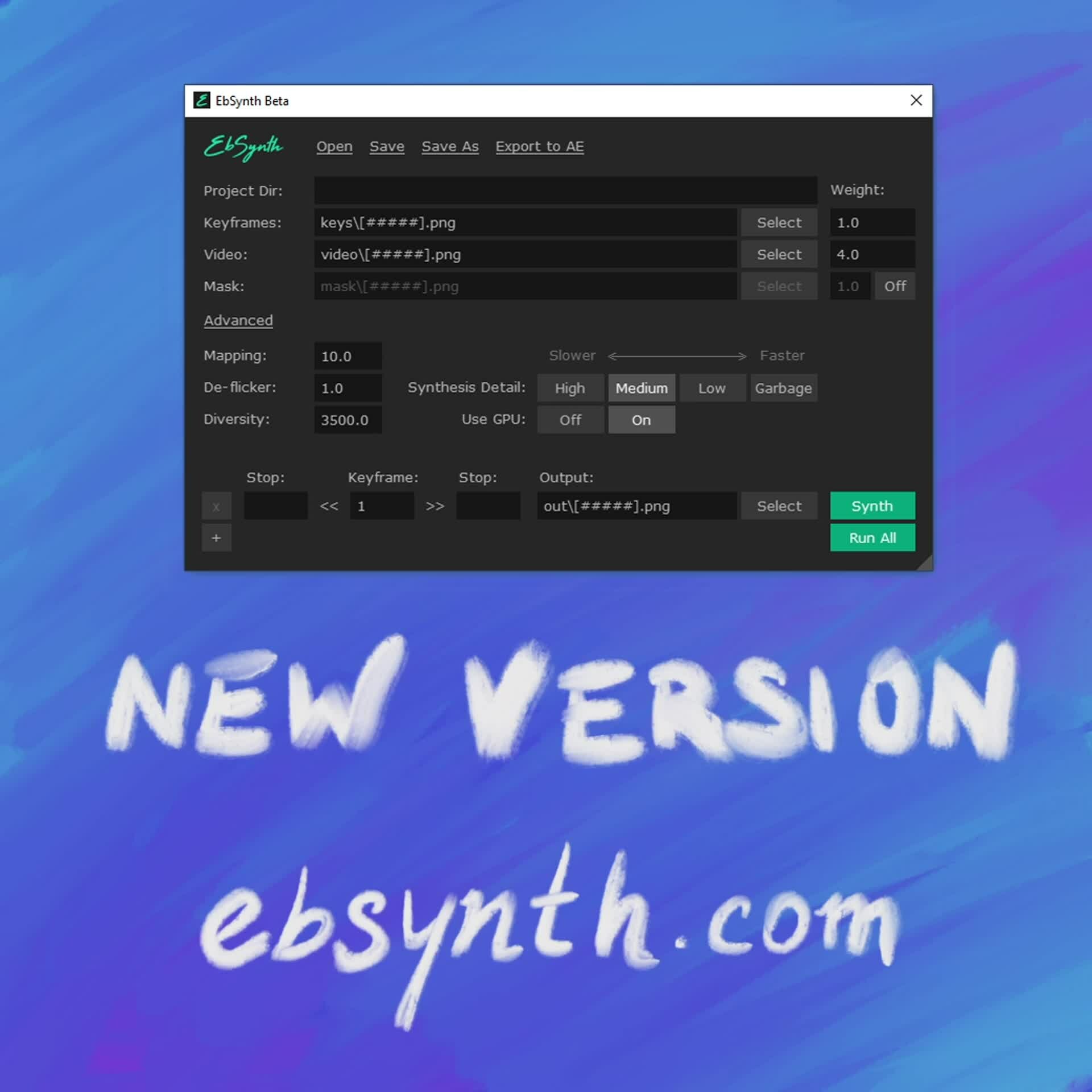 ArtStation New version of Ebsynth was released!