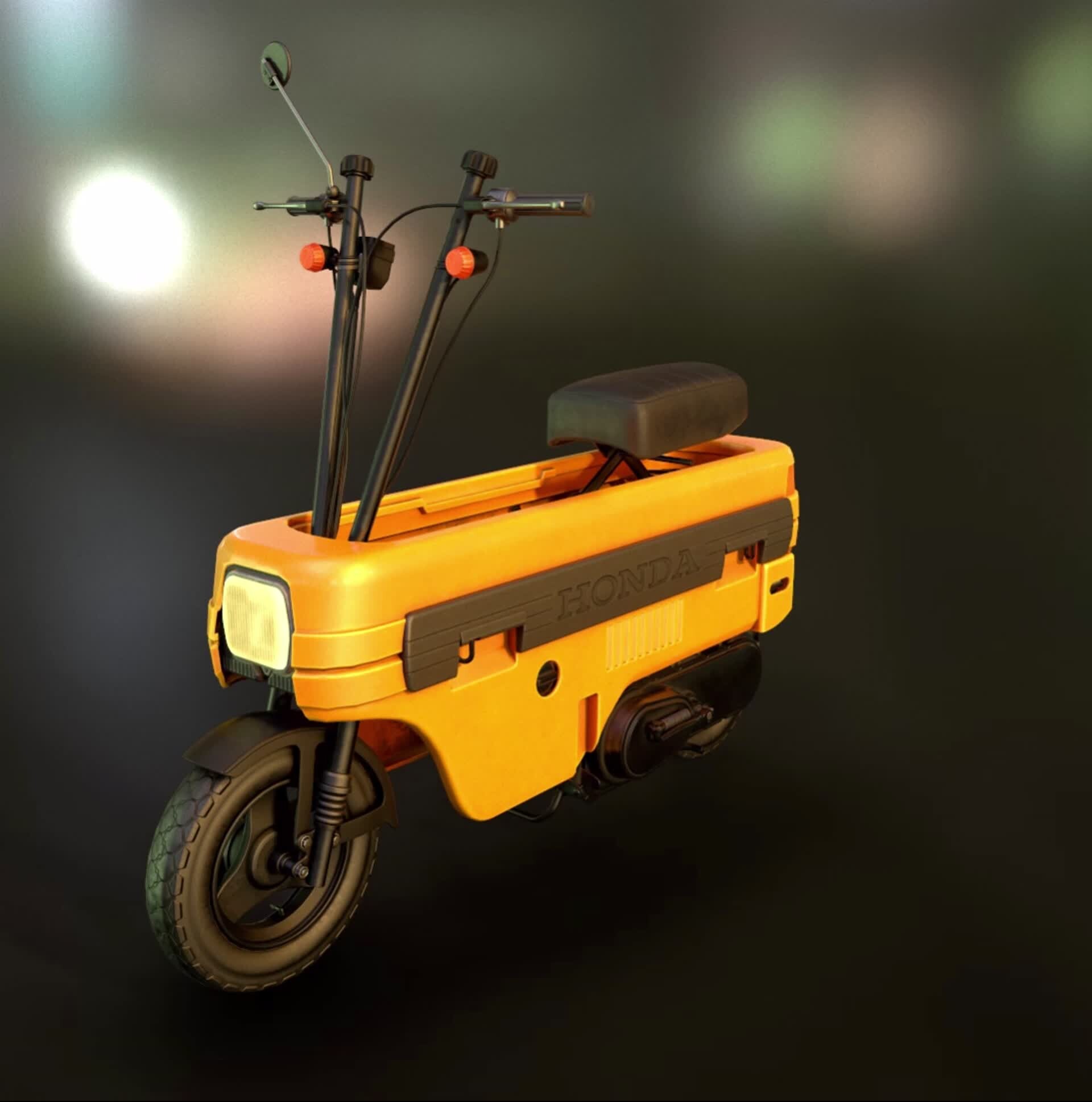 ArtStation - Honda Motocompo - WIP - Part 7