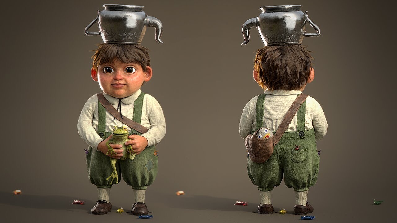ArtStation Greg Turnaround Over the Garden Wall