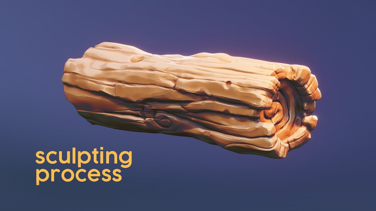 ArtStation Sculpting Fantasy TREE TRUNK in Blender 3D