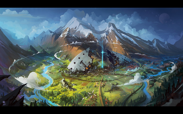 ArtStation | Igor Artyomenko submission on 2D Environment Art Challenge