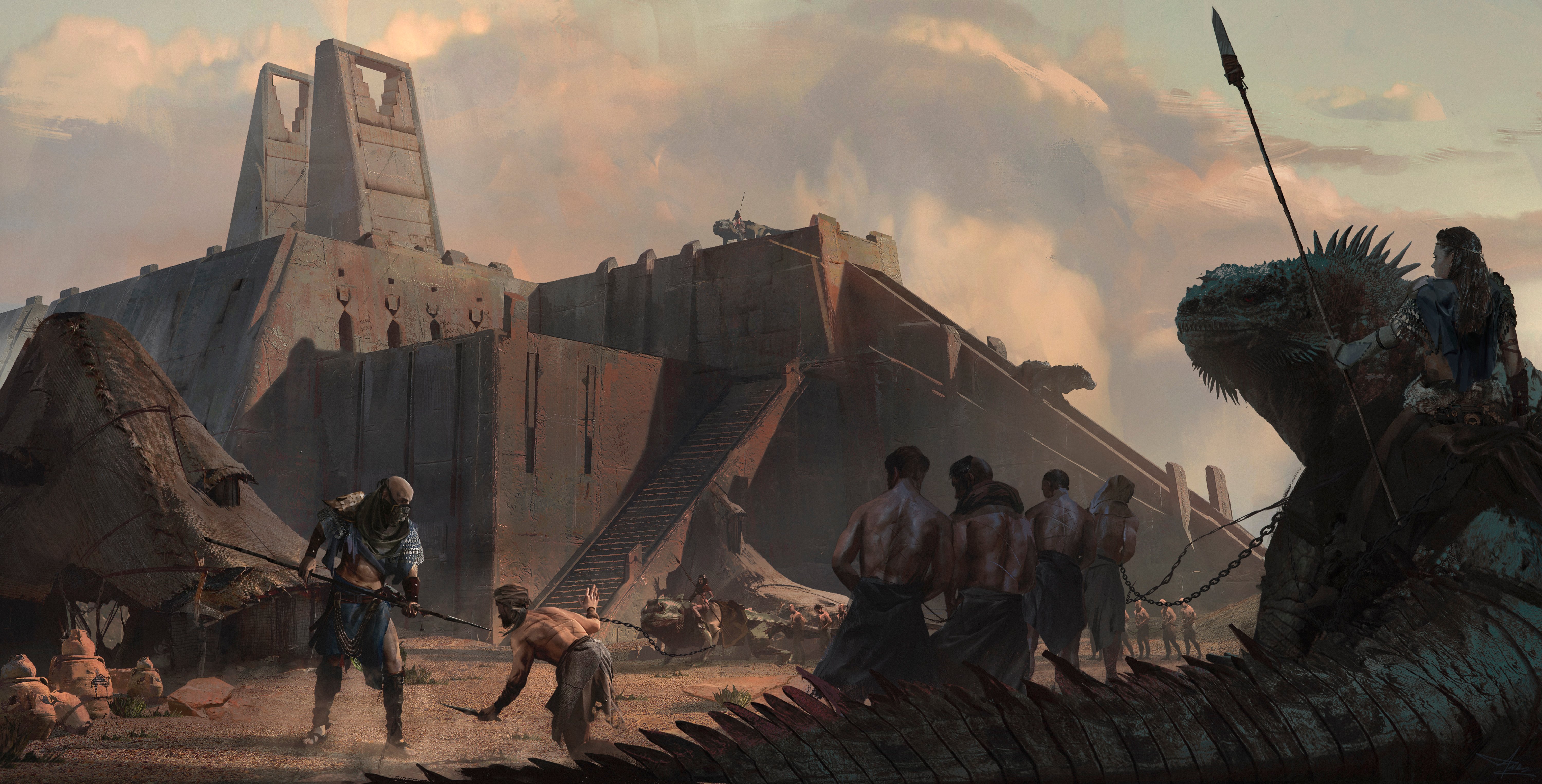 3rd Place, Ancient Civilizations: Lost & Found: Keyframe Concept Art