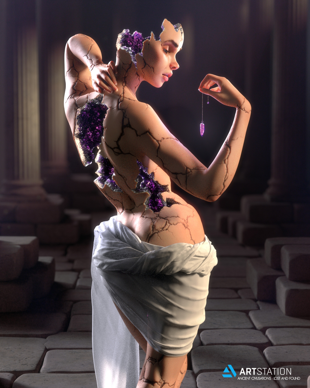 3rd Place, Ancient Civilizations: Lost & Found: Film/VFX Character Art (rendered)