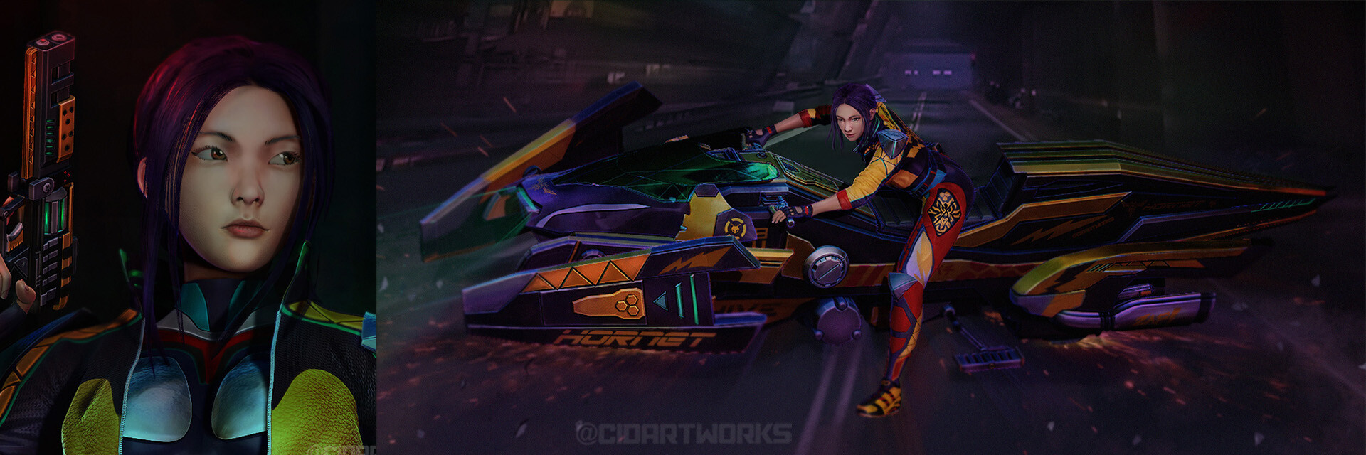 ArtStation banner for @cid