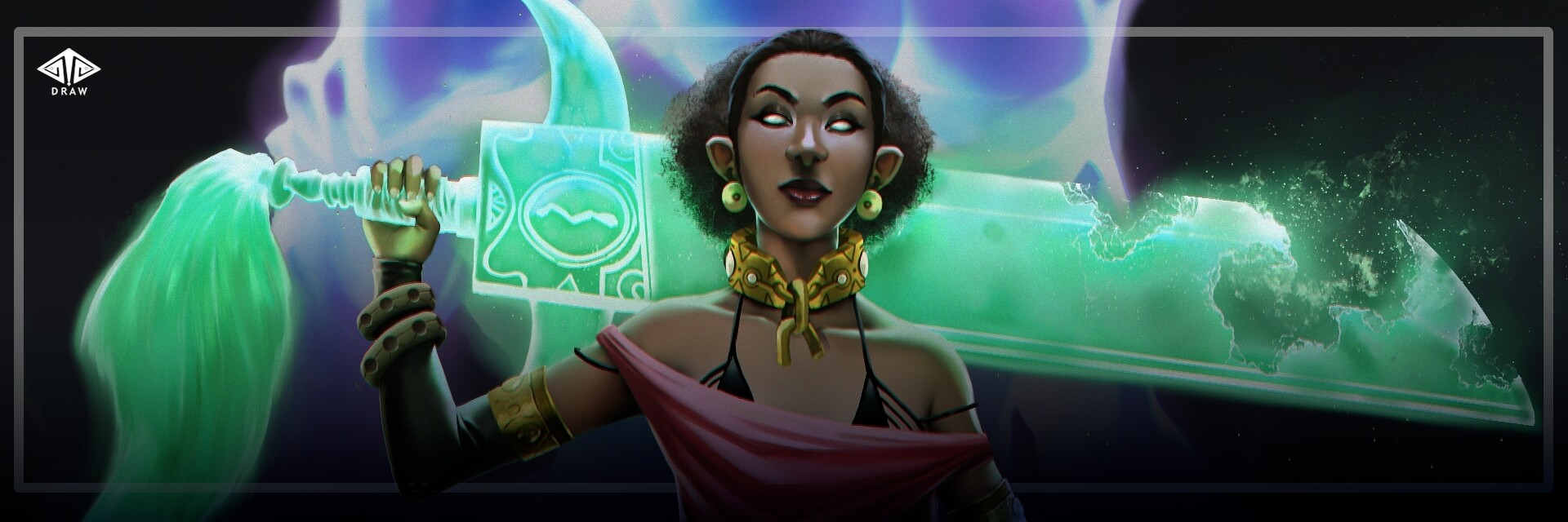 ArtStation banner for @draws