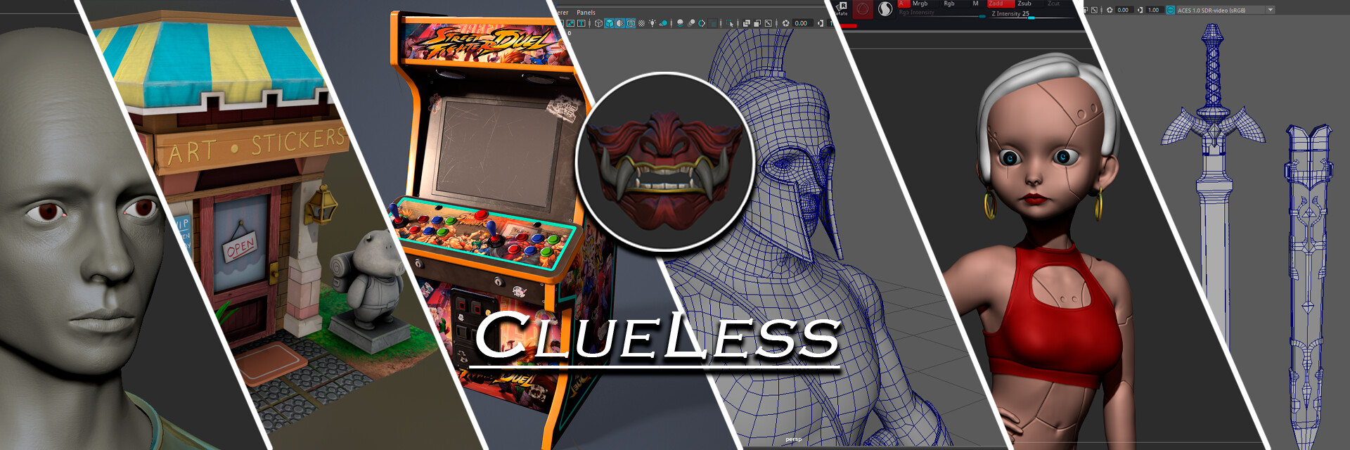 ArtStation banner for @clueless